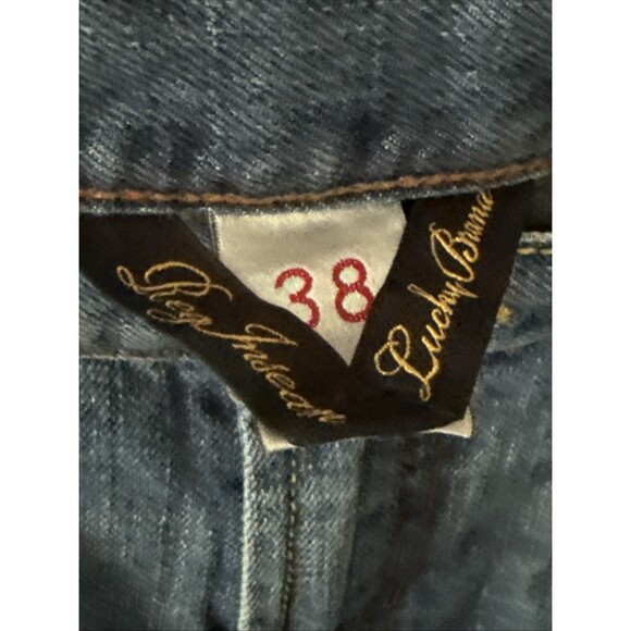 LUCKY BRAND Medium Wash Blue Men's Jeans SZ 38”x 32 x 11" Rise 100%Cotton - Picture 3 of 6